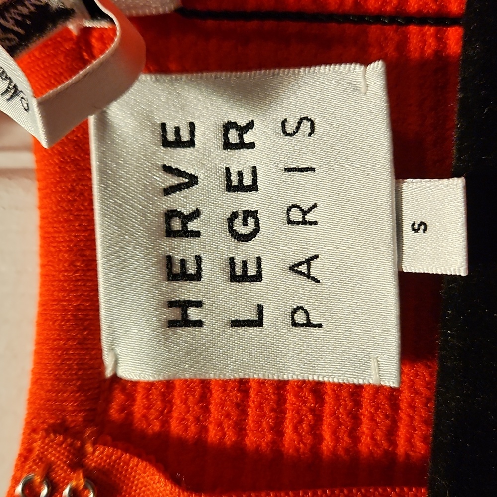 HERVÉ LÉGER Ribbed-knit mini dress - Picture 2 of 4
